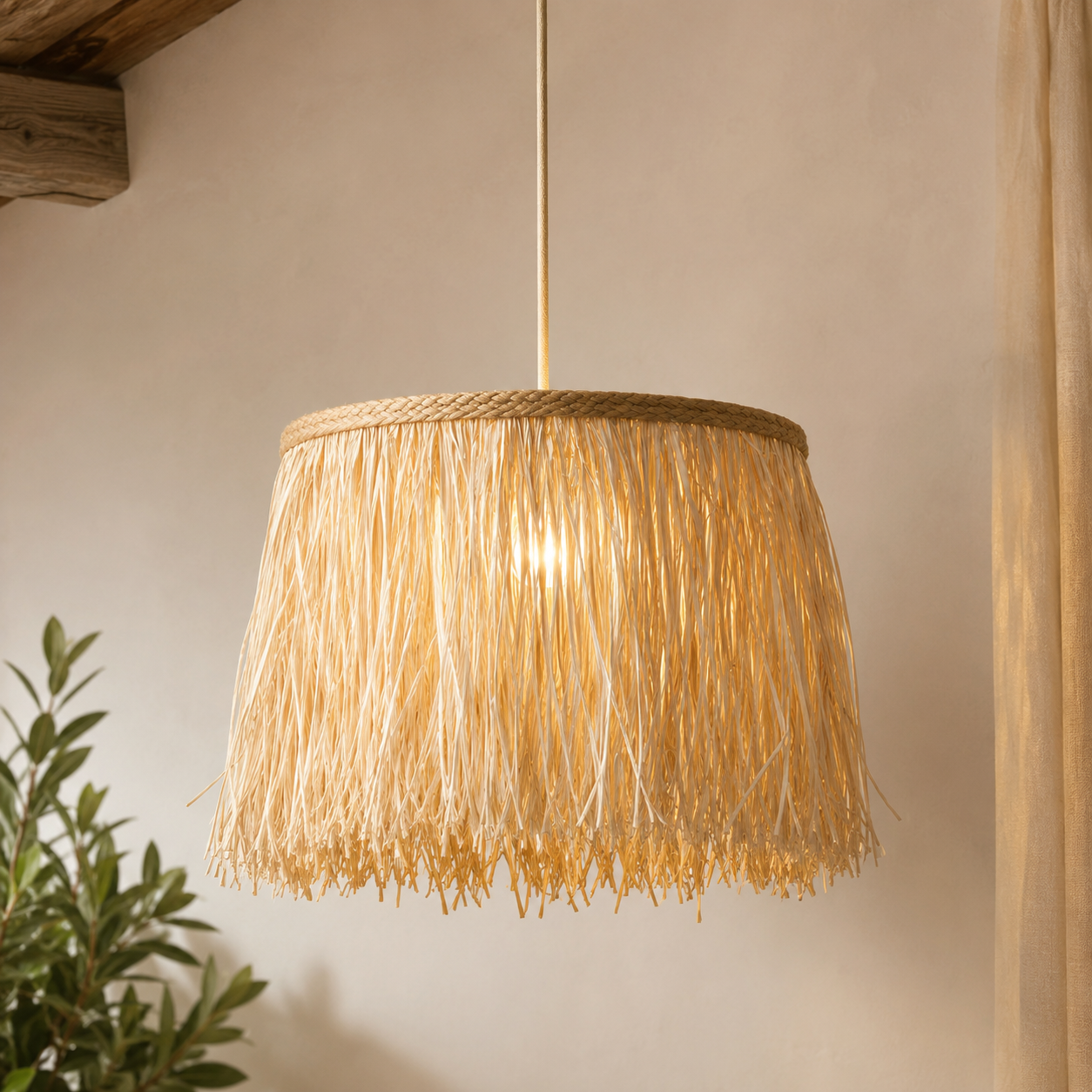 Eclipse Rattan Pendant
